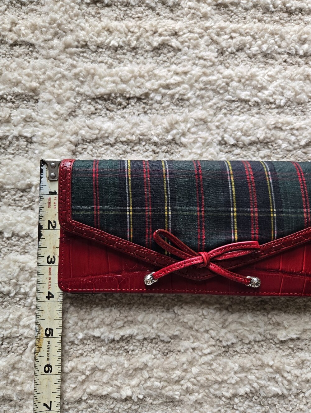Brighton Red Plaid Bow Wallet - Picture 12 of 12